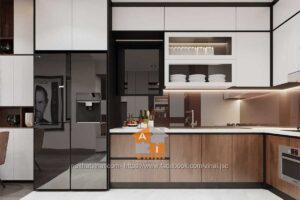 Nội thất phòng bếp chung cư FLC Cầu Giấy-1