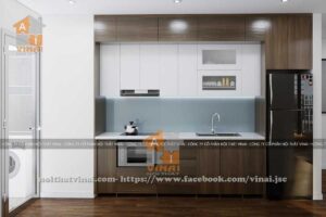 Nội thất phòng bếp chung cư Golden West Complex Lê Văn Thiêm căn 2 ngủ