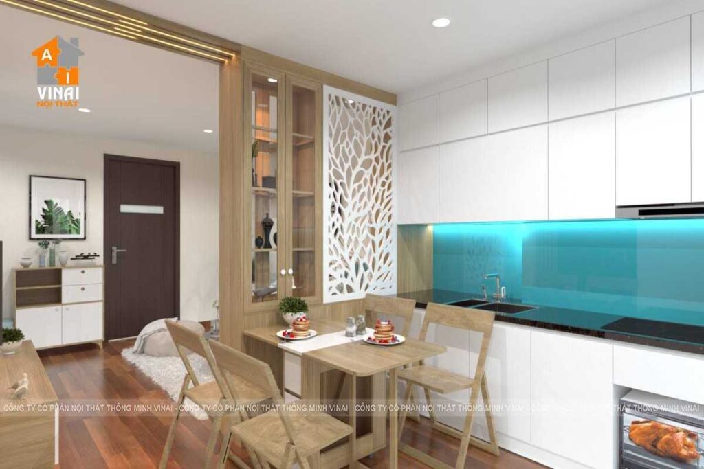 Nội thất phòng bếp chung cư Home City Trung Kính-2