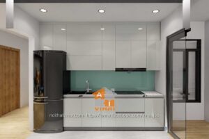 Nội thất phòng bếp chung cư La Fortuna căn 410