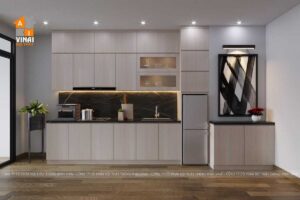 Nội thất phòng bếp chung cư Metropolis tòa M1 căn 1ngủ- 1