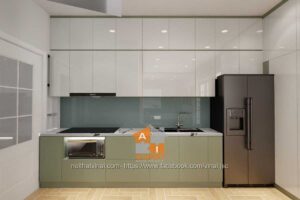 Nội thất phòng bếp chung cư Tỉnh Đội Vĩnh Phúc-1