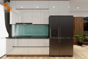 Nội thất phòng bếp chung cư VCI Tower căn 2pn-1vs-1