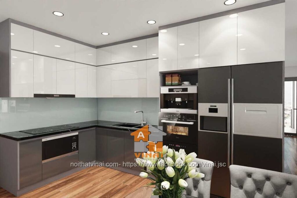 Nội thất phòng bếp chung cư VCI căn 3 Ngủ-1