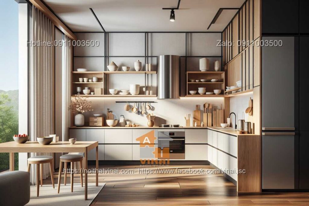 Nội thất phòng bếp kiểu Nhật -10