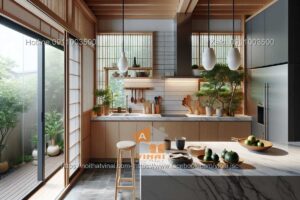 Nội thất phòng bếp kiểu Nhật -2