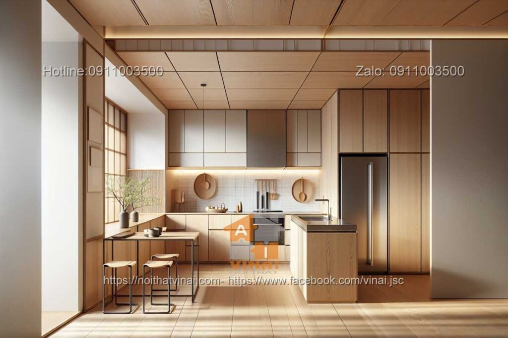 Nội thất phòng bếp kiểu Nhật -7