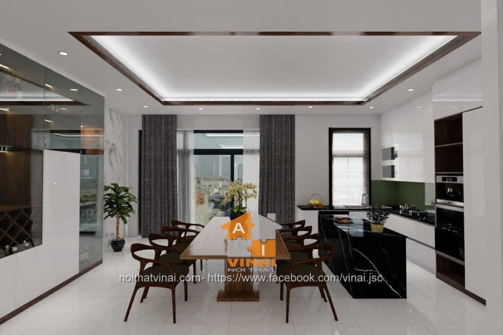 Nội thất phòng bếp nhà liền kề Đặng Xá Gia Lâm-2