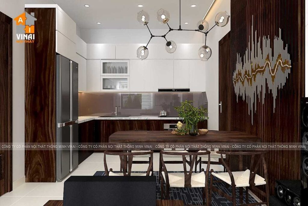 Nội thất phòng bếp nhà liền kề Sky Garden Vĩnh Yên-2