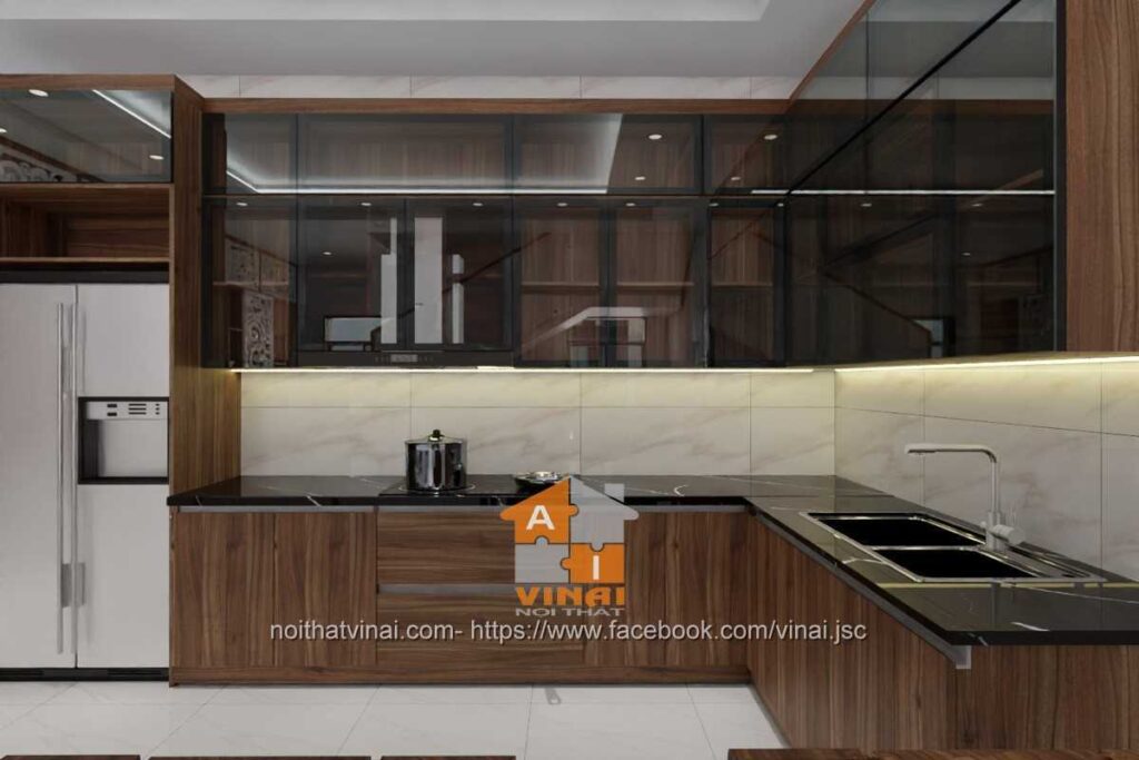 Nội thất phòng bếp nhà lô tại Nam Viêm- Phúc Yên-1