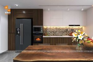 Nội thất phòng bếp nhà ống 5x20m-1