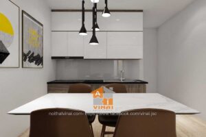 Nội thất phòng bếp nhà ống 3.5x15m-1