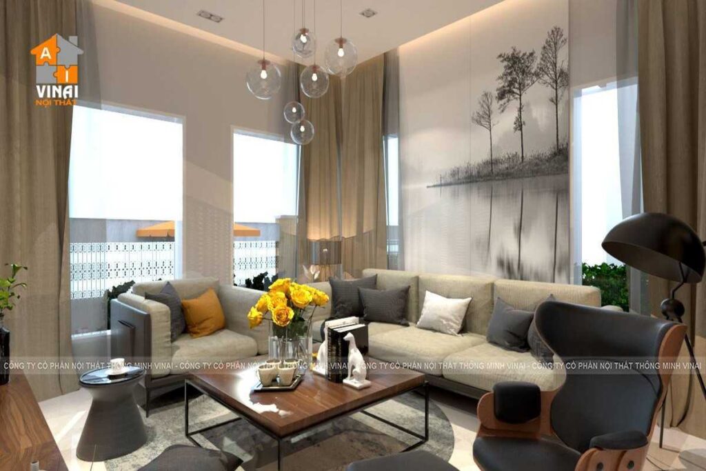 Nôi thất phòng khách nhà lô TMS Grand City Phúc Yên-1