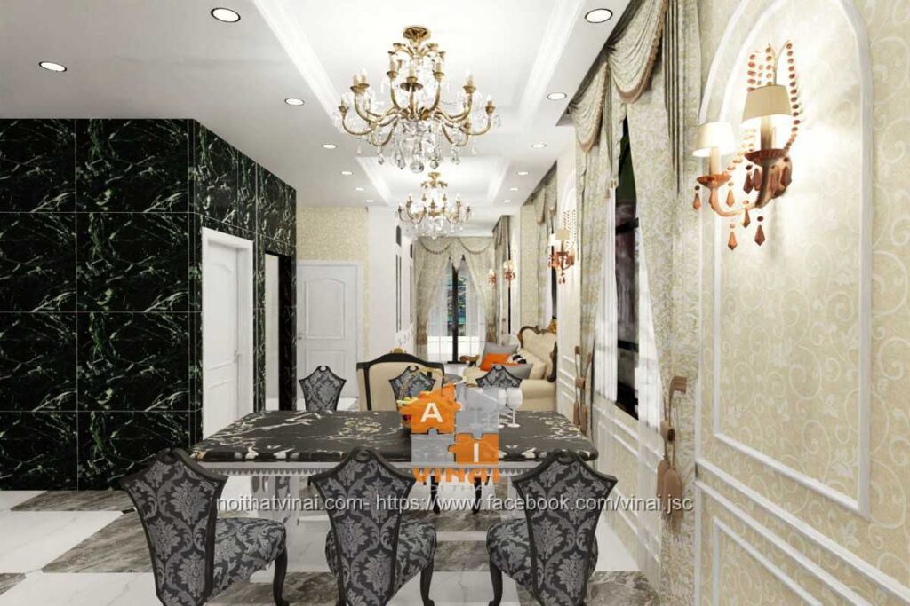 Nội thất phòng khách biệt thự Ngọc Trai Vinhomes Ocean Park-4