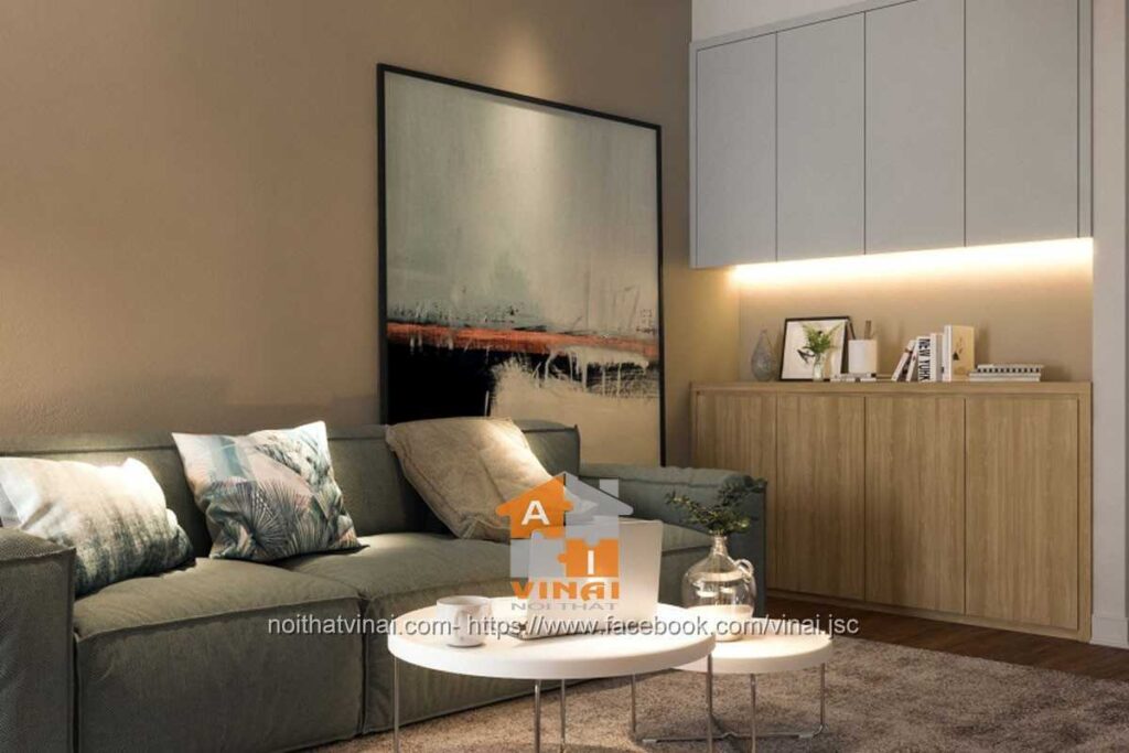 Nội thất phòng khách chung cư c14 Bắc Hà-4