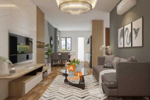 Nội thất phòng khách chung cư Bắc Ninh -1