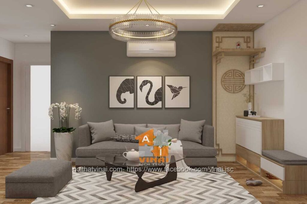 Nội thất phòng khách chung cư Bắc Ninh -3