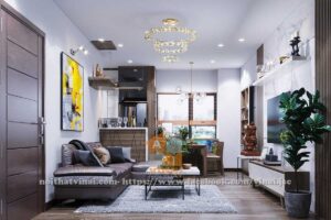 Nội thất phòng khách chung cư CT3A Mễ Trì Thượng-1