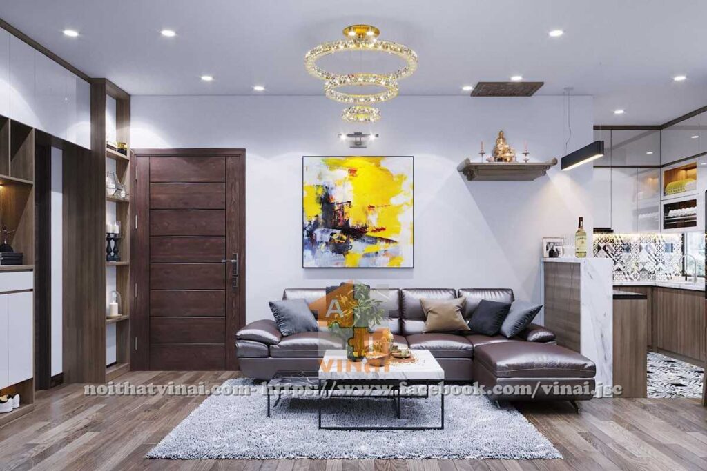 Nội thất phòng khách chung cư CT3A Mễ Trì Thượng-2