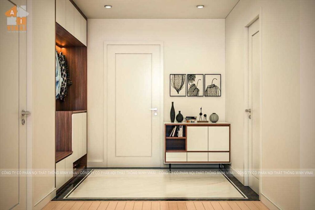 Nội thất phòng khách chung cư Ecogreen căn Ct3-C16