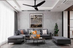 Nội thất phòng khách chung cư FLC Cầu Giấy-1