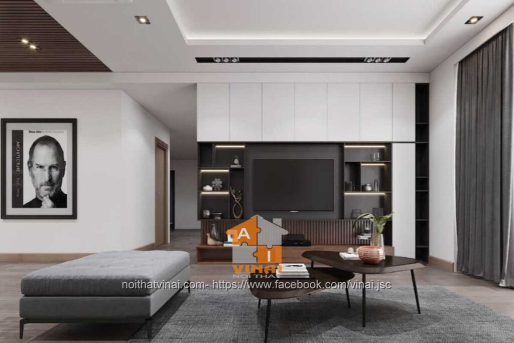 Nội thất phòng khách chung cư FLC Cầu Giấy-5