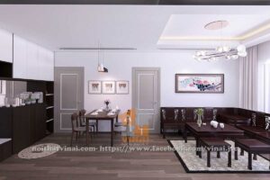 Nội thất phòng khách chung cư Gamuda-1