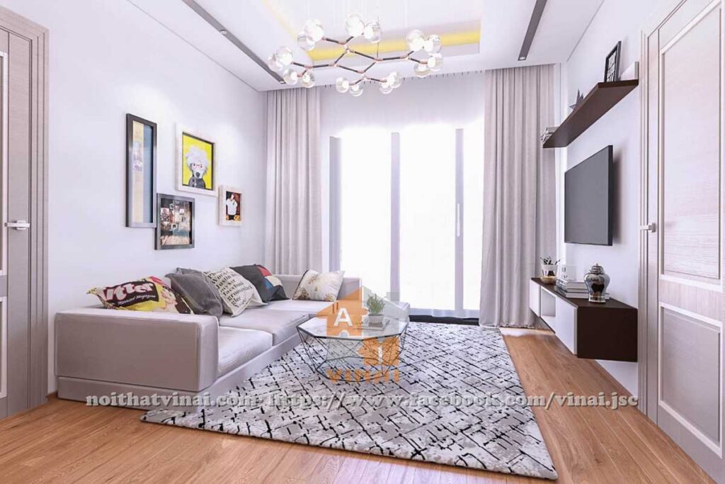 Nội thất phòng khách chung cư Gamuda căn 3 ngủ-2