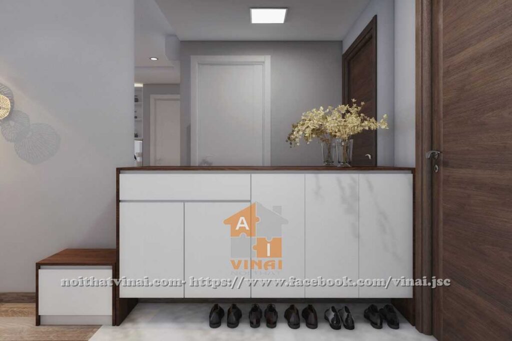 Nội thất phòng khách chung cư Goldmark City căn S3-2316-4