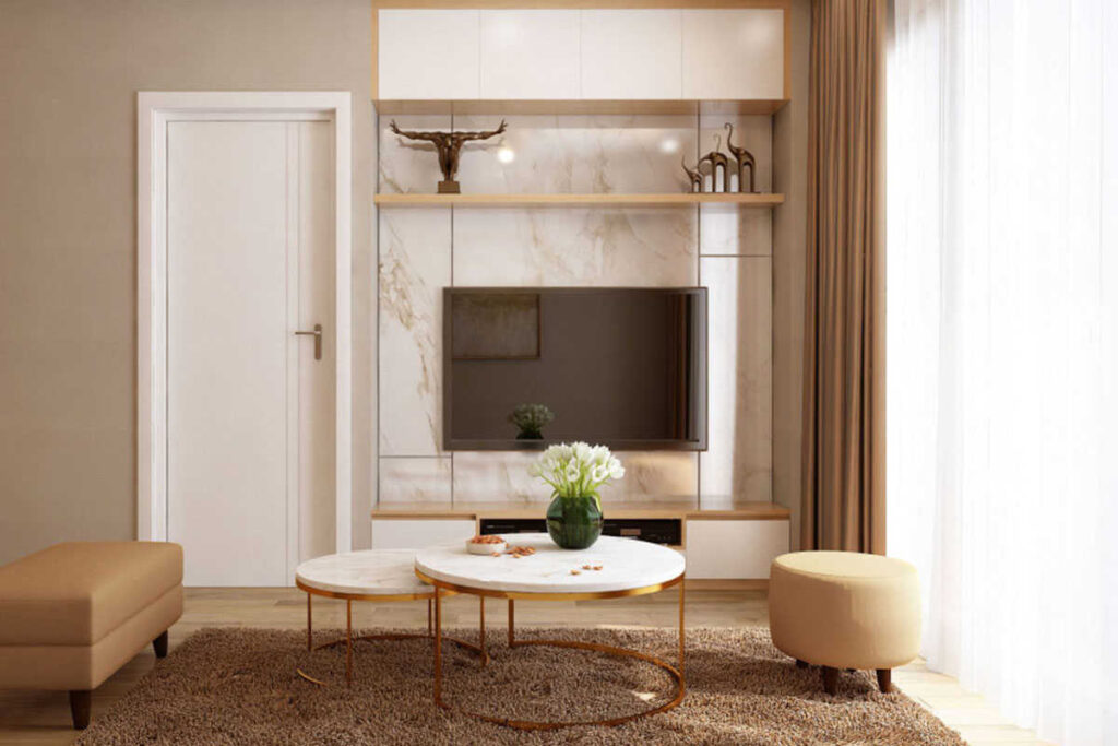 Nội thất phòng khách chung cư Goldsilk Complex Vạn Phúc-2