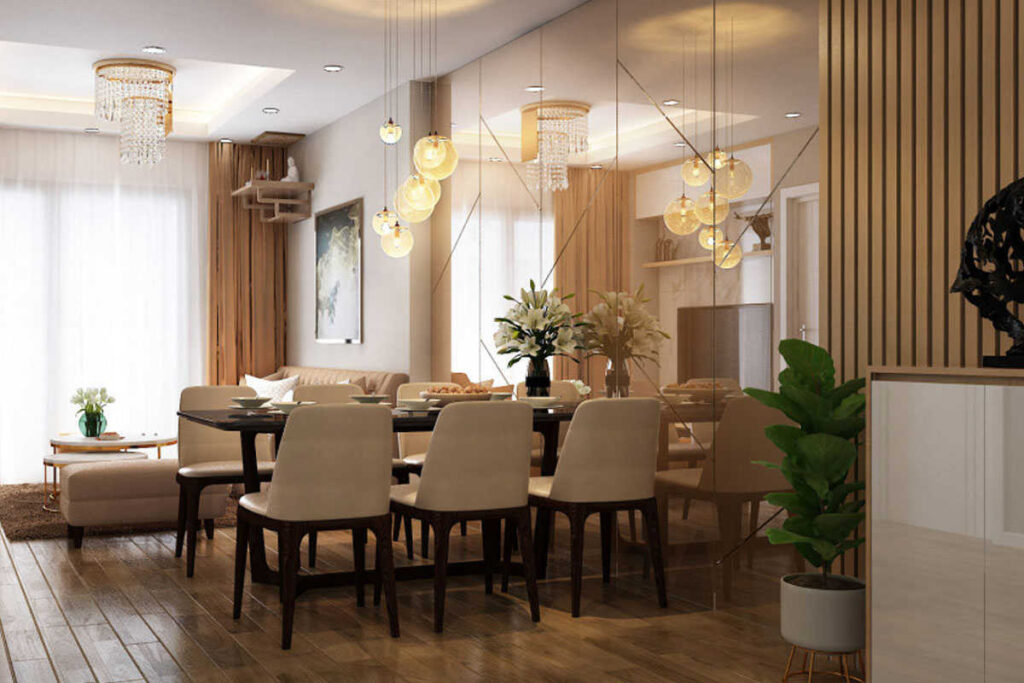 Nội thất phòng khách chung cư Goldsilk Complex Vạn Phúc-3