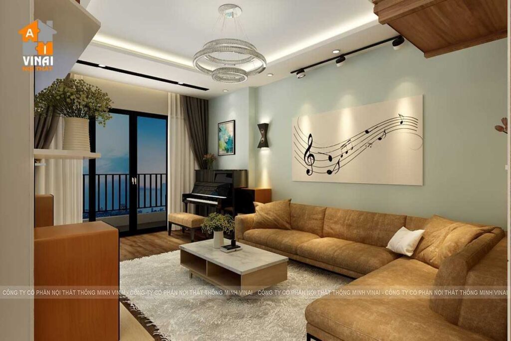 Nội thất phòng khách chung cư Green Park Việt Hưng- Long Biên-3