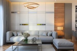 Nội thất phòng khách chung cư HD Mon City căn A14