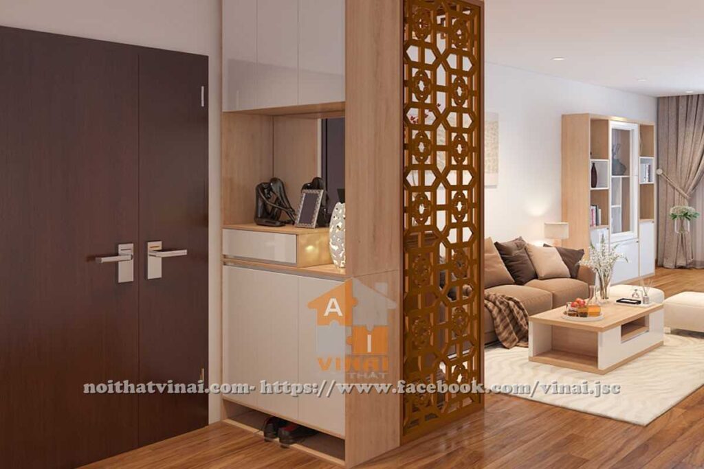 Nội thất phòng khách chung cư HD Mon City Mỹ Đình căn A2907-5