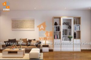 Nội thất phòng khách chung cư HD Mon City Mỹ Đình căn A2907-6