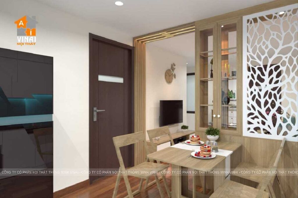 Nội thất phòng khách chung cư Home City Trung Kính-3