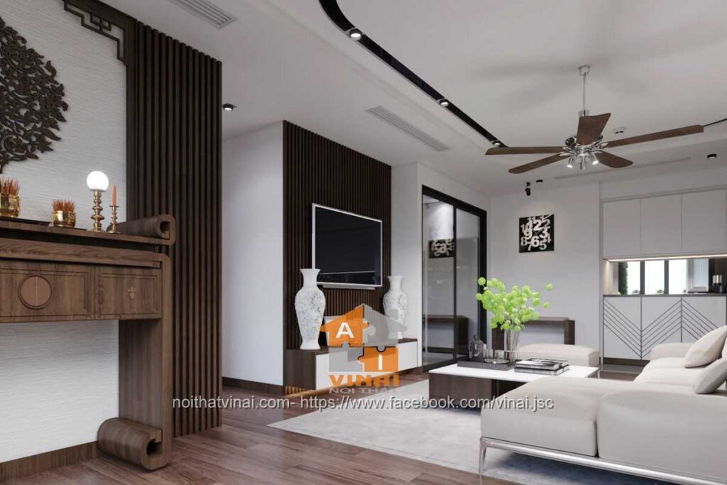 Nội thất phòng khách chung cư Imperial Plaza 360 Giải Phóng-IP2-901-9