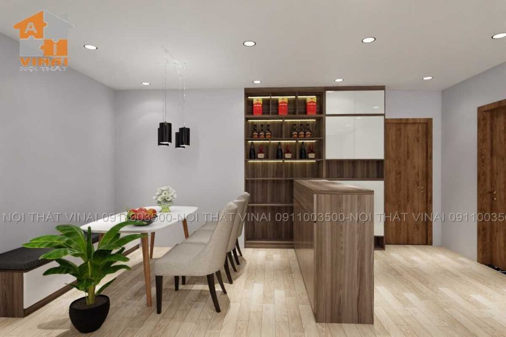 Nội thất phòng khách chung cư La Fortuna căn 05-3PN-4