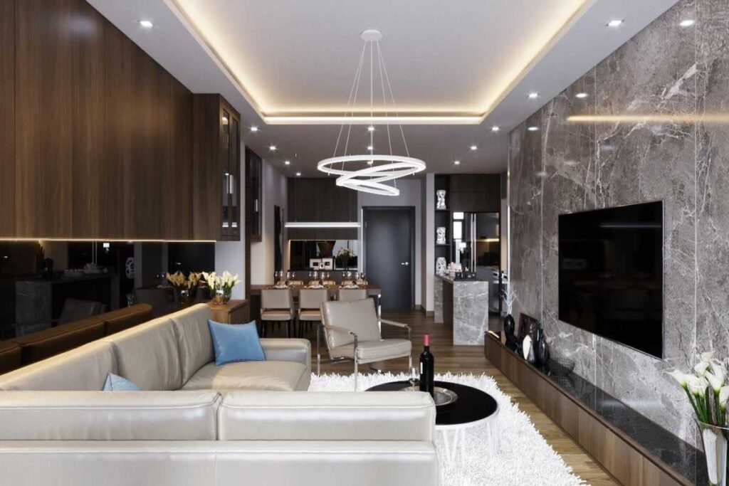 Nội thất phòng khách chung cư Metropolis Liễu Giai-4