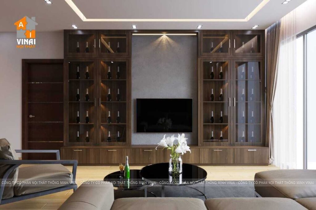 Nội thất phòng khách chung cư Metropolis tòa M1- Căn 2 ngủ -4