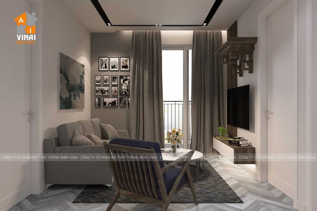 Nội thất phòng khách chung cư Season Avenue- Mỗ Lao- Hà Đông-S1-3011-1