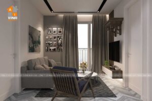 Nội thất phòng khách chung cư Season Avenue- Mỗ Lao- Hà Đông-S1-3011-1