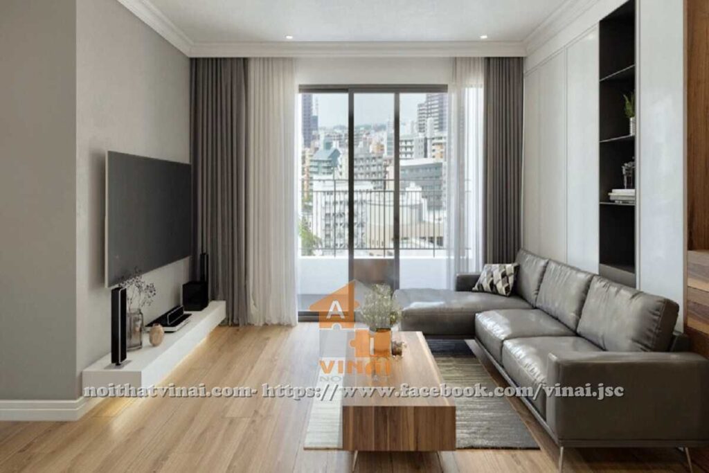 Nội thất phòng khách chung cư Sunshine Riverside Tây Hồ -3