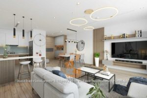 Nội thất phòng khách chung cư The Zei- Duy Tân-1