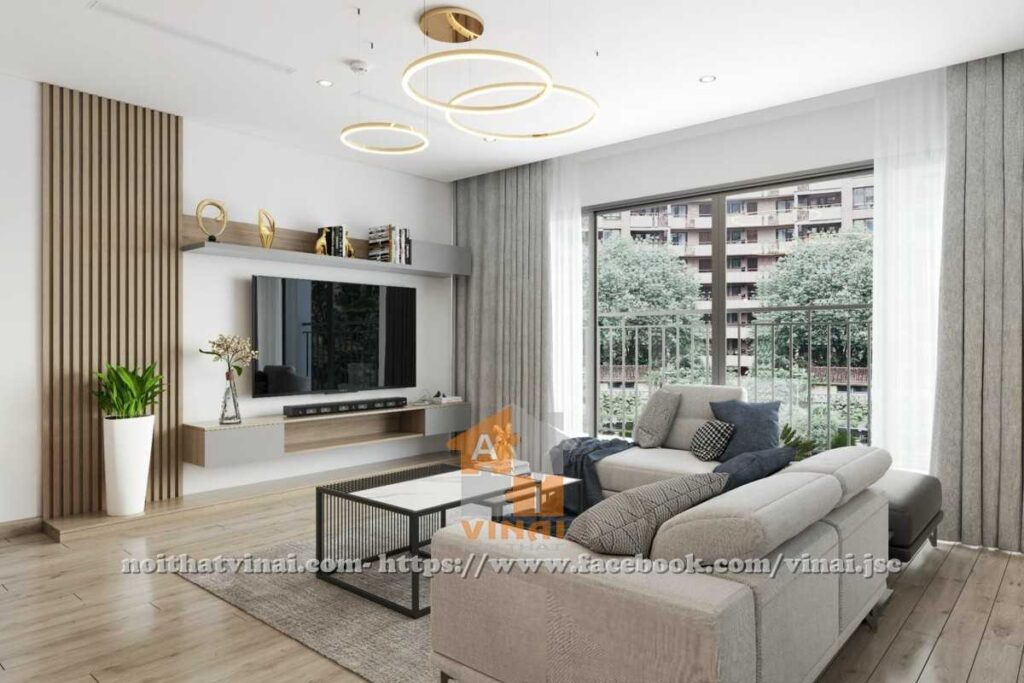 Nội thất phòng khách chung cư The Zei- Duy Tân-2