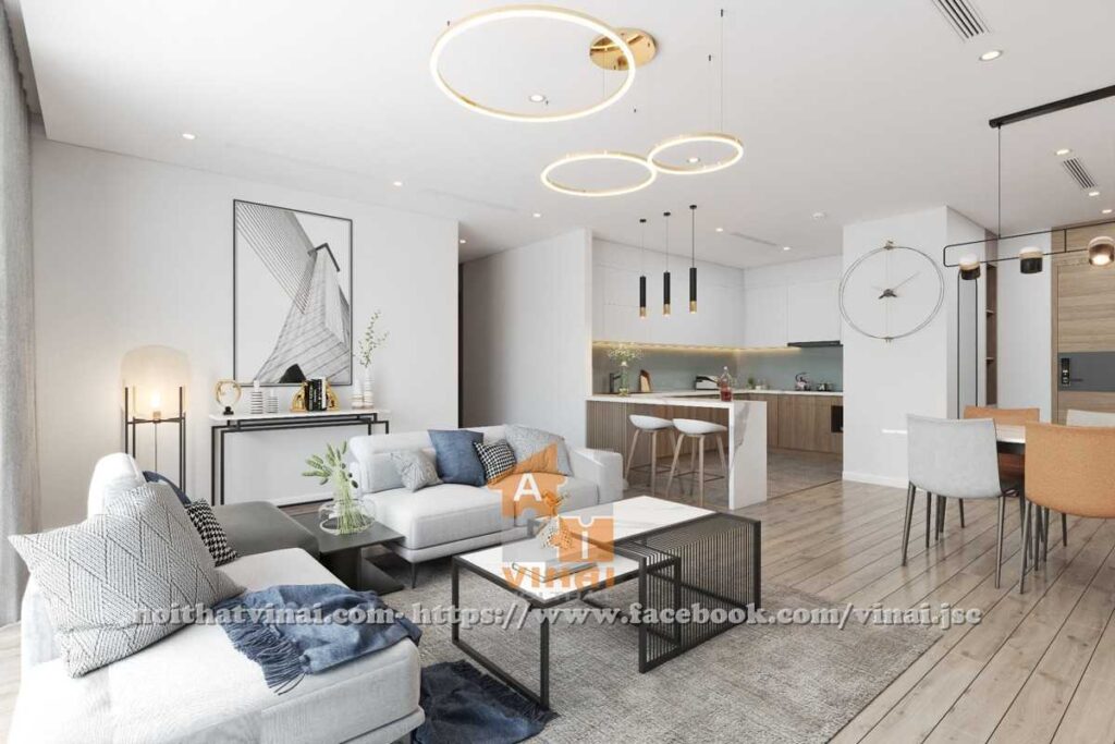 Nội thất phòng khách chung cư The Zei- Duy Tân-3