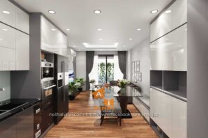 Nội thất phòng khách chung cư VCI căn 3 Ngủ-3