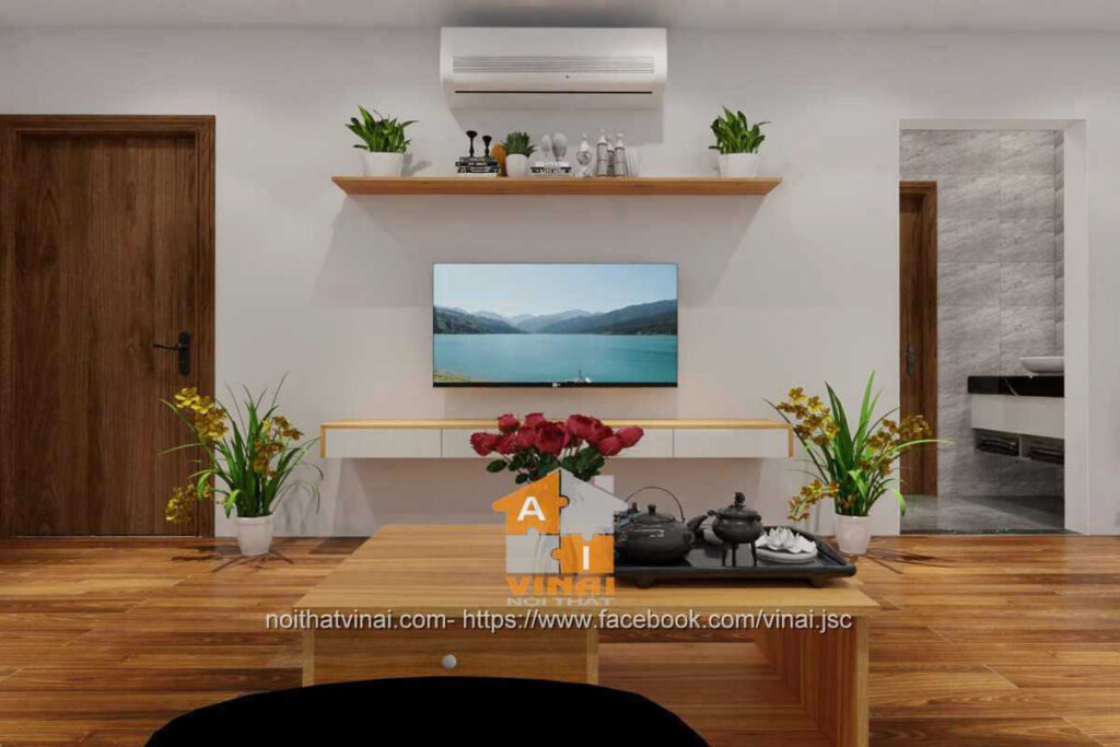 Nội thất phòng khách chung cư VCI căn B1813-3