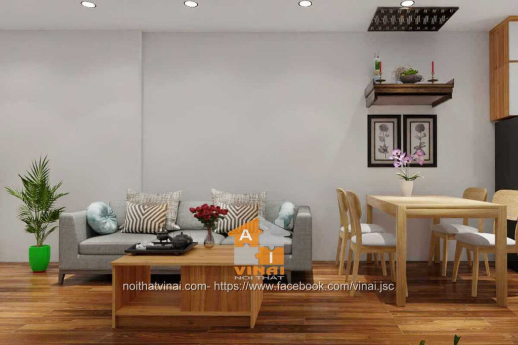 Nội thất phòng khách chung cư VCI căn B1813-4