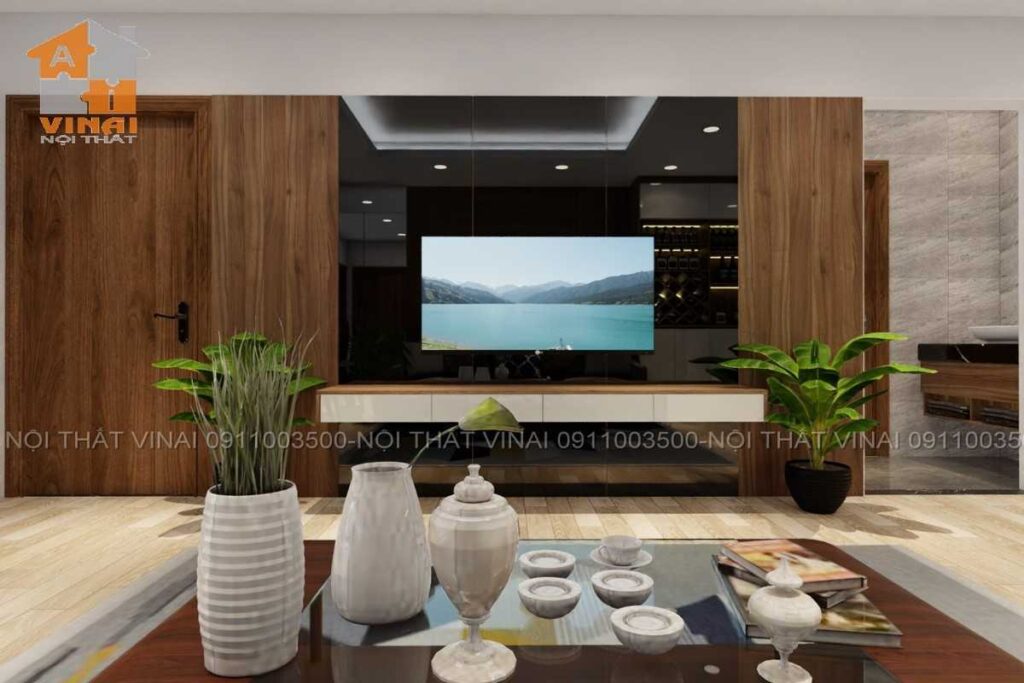 Nội thất phòng khách chung cư VCI Tower căn 2pn-1vs-5